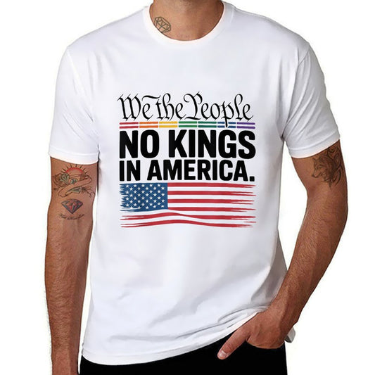 No Kings In America We The People Political Men Women  Soft T-Shirt