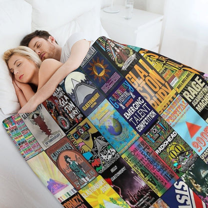 Glastonbury Festival Throw Blanket