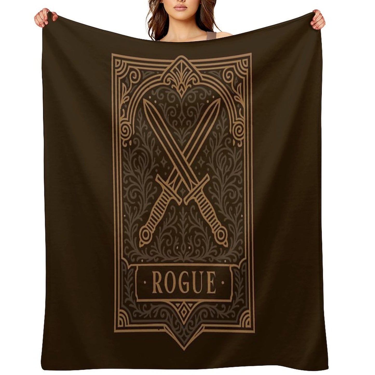 Rogue Emblem Tabletop TTRPG Character Classes Throw Blanket