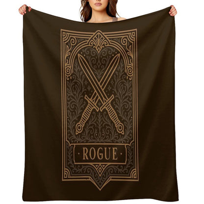 Rogue Emblem Tabletop TTRPG Character Classes Throw Blanket