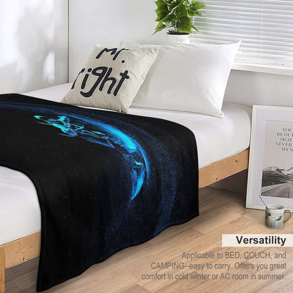 Space Surfing Throw Blanket