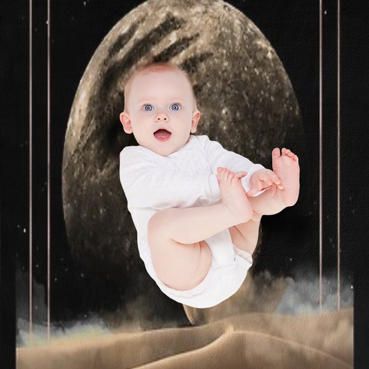 Dune Moons Throw Blanket