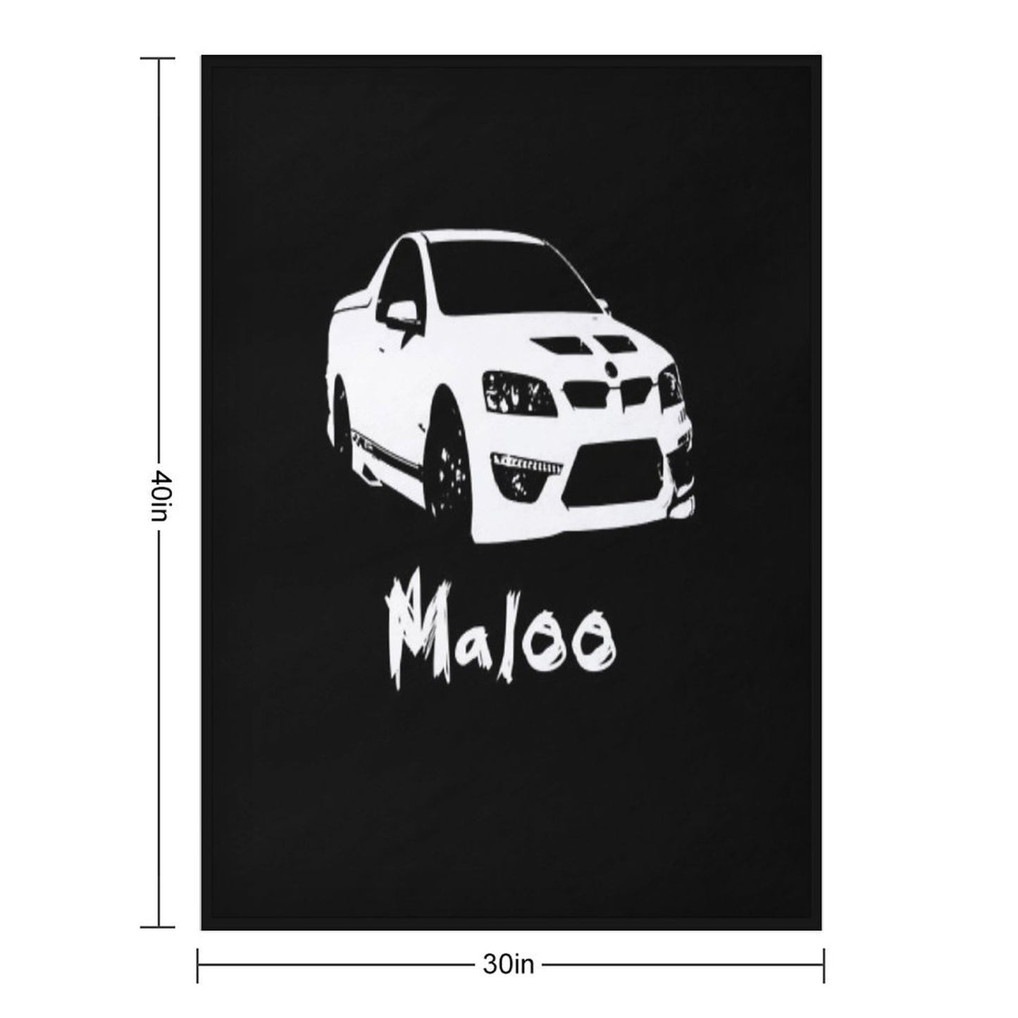 Holden Hsv Maloo R8 Ute Throw Blanket