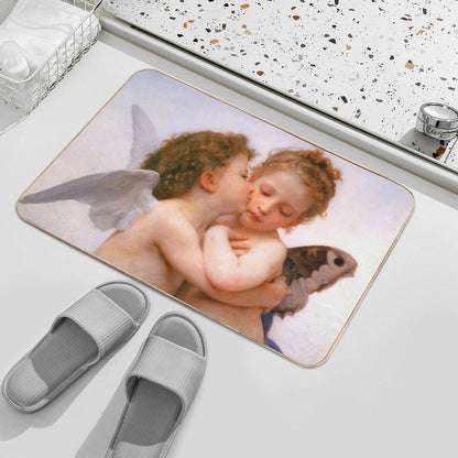 Angel Kiss Painting  Toxin-Free Bath Mat
