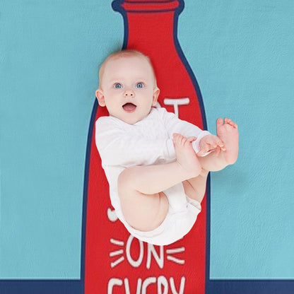 Hot Sauce on Everything Throw Blanket