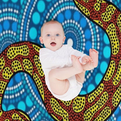 Indigenous Snake Throw Blanket