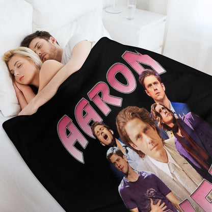 Aaron Tveit Retro Throw Blanket