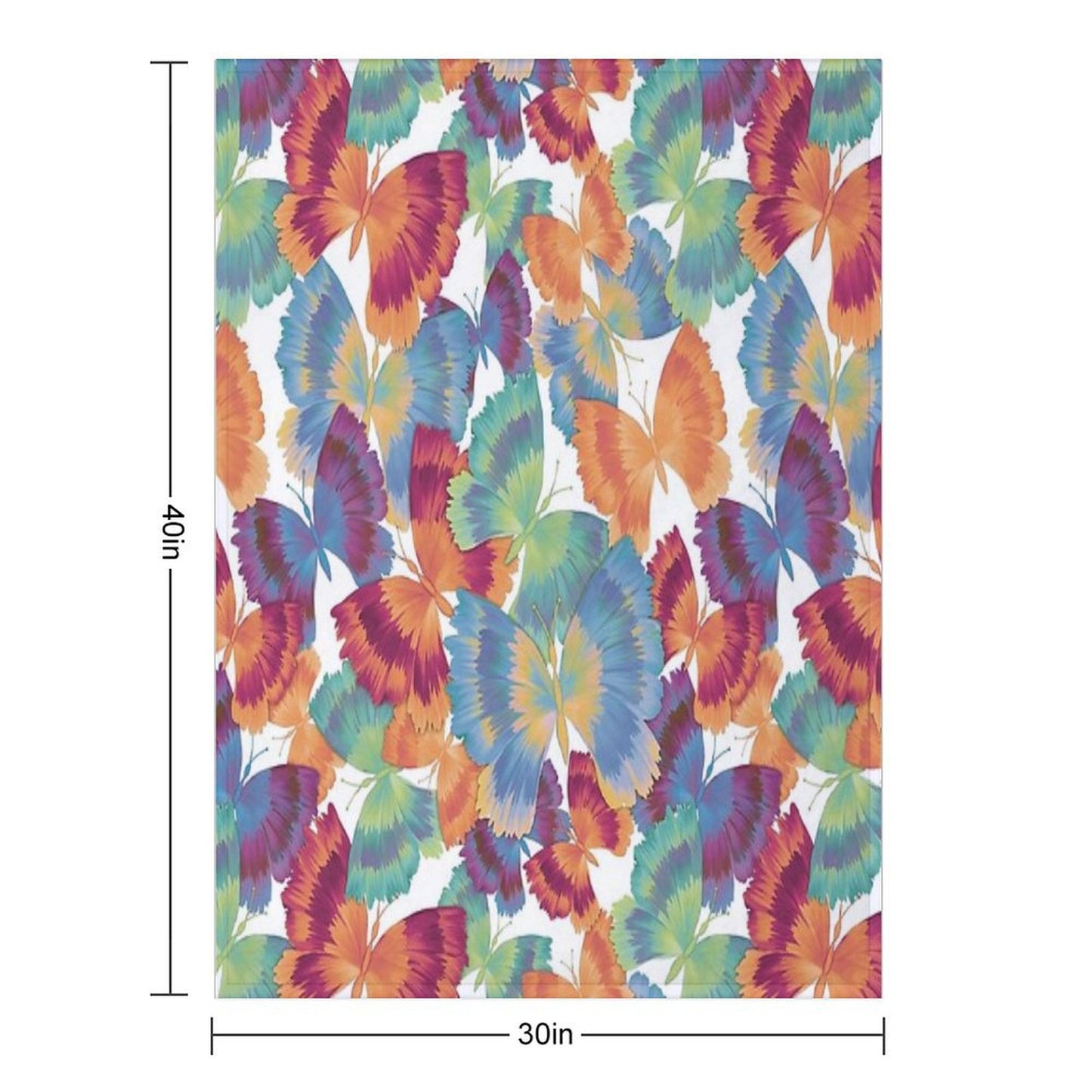 A Swarm of Butterflies Throw Blanket