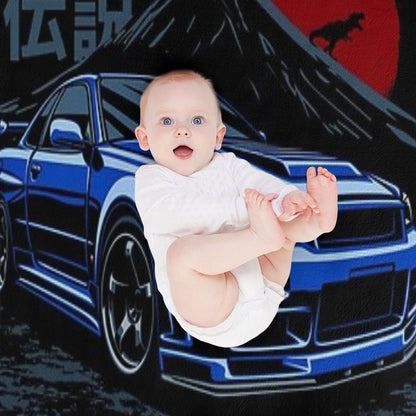 Skyline GTR R34 Throw Blanket
