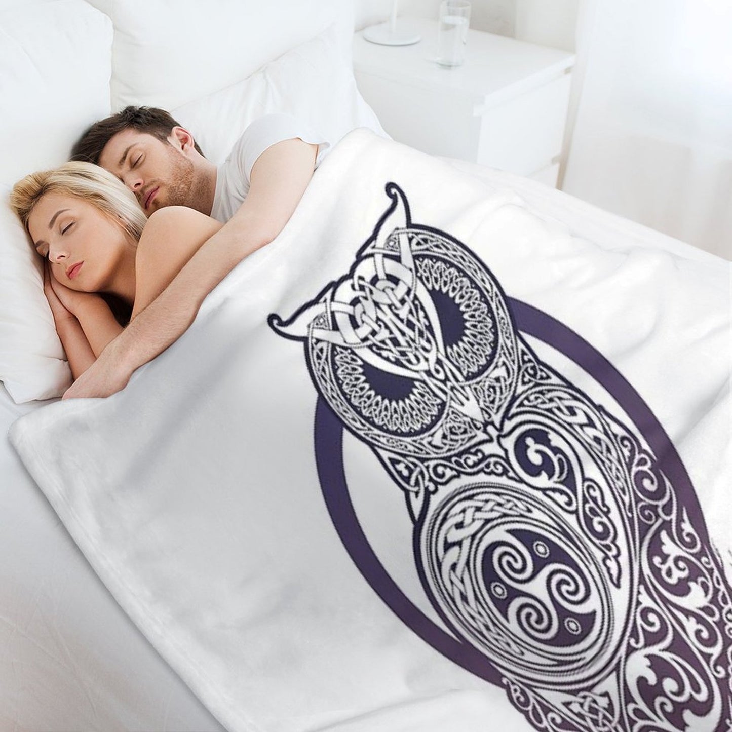 CELTIC OWL Throw Blanket