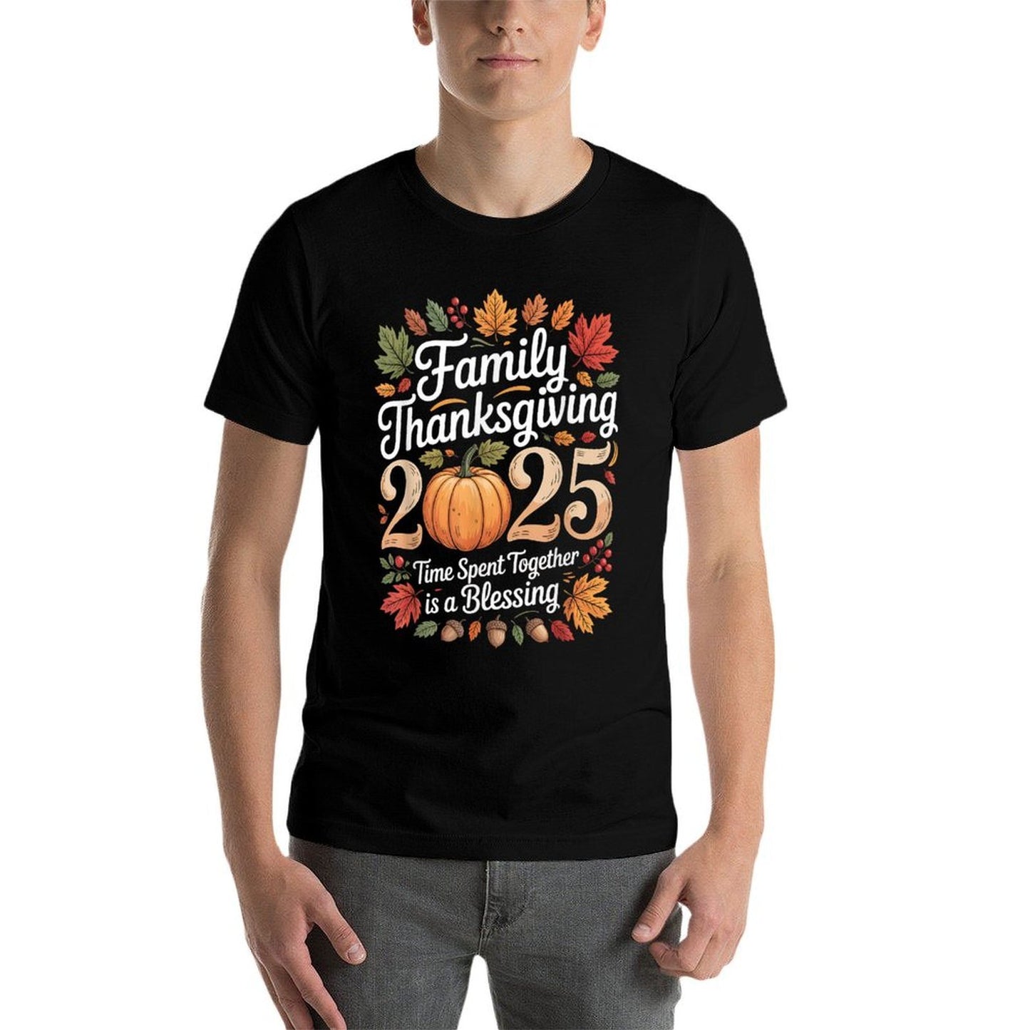 Family Thanksgiving 2025 Thanksgiving Crew Matching Fall  Affordable Price T-Shirt
