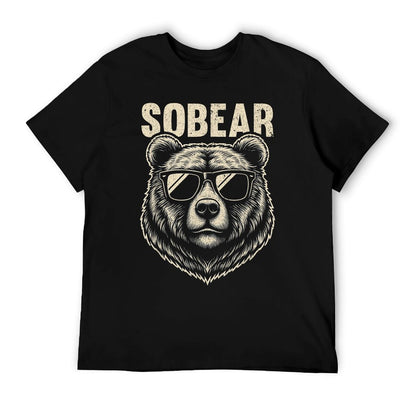 Sobriety Anniversary Sober AA NA Recovery Sobear T-Shirt