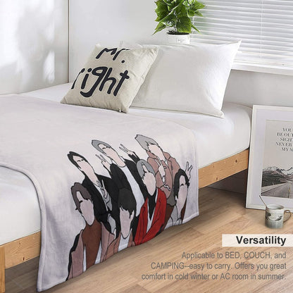 Kpop Bts Throw Blanket