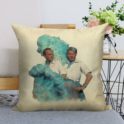 Reprise (Sisters) - Watercolor Linen Throw Pillow Cover