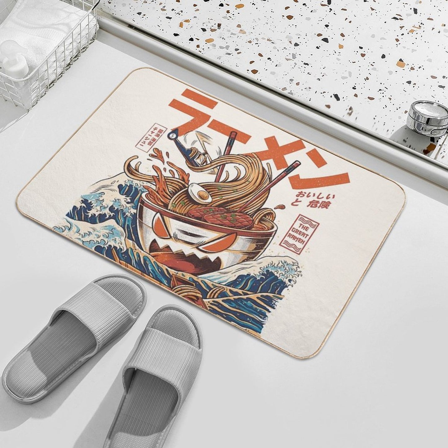 The Great Ramen Off Kanagawa Bath Mat