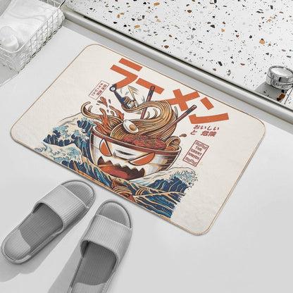 The Great Ramen Off Kanagawa Bath Mat