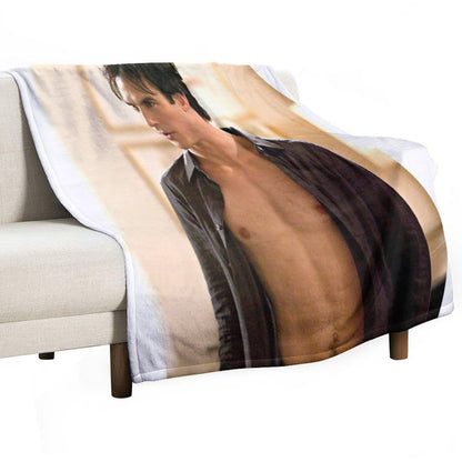 Hot Damon Scene Throw Blanket