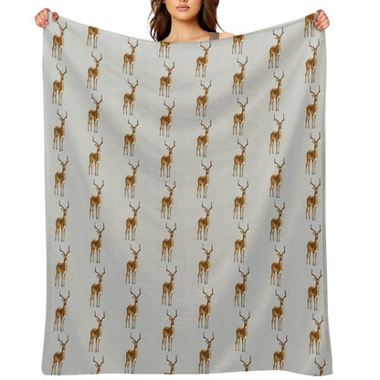Ilustration Art - Money Antelope Throw Blanket