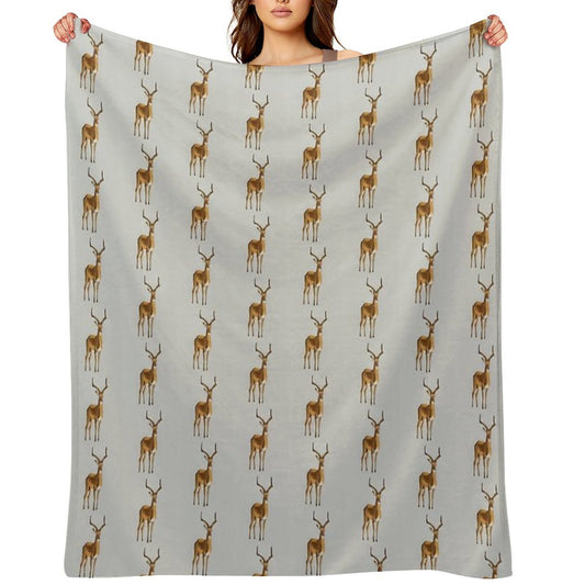 Ilustration Art - Money Antelope Throw Blanket