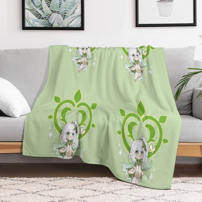 Dendro Archon. Genshin Impact. Nahida Throw Blanket