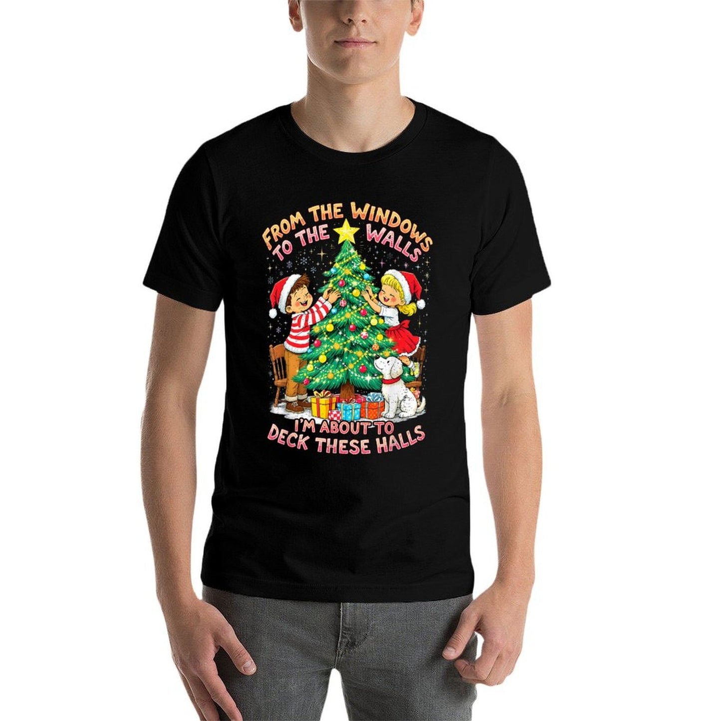 from The Windows to Walls Deck These Halls Christmas  Graphic-printed T-Shirt