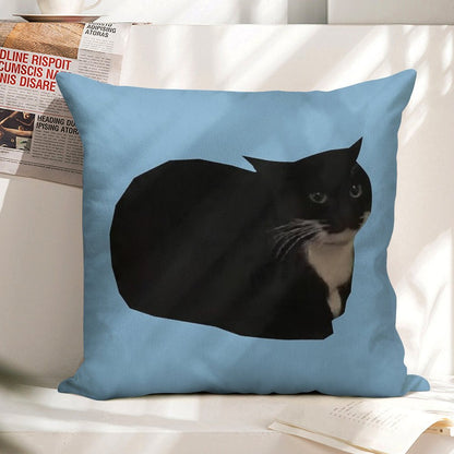 Maxwell The Cat Linen Throw Pillow Cover