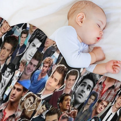 Andrew Garfield Fan Art Throw Blanket