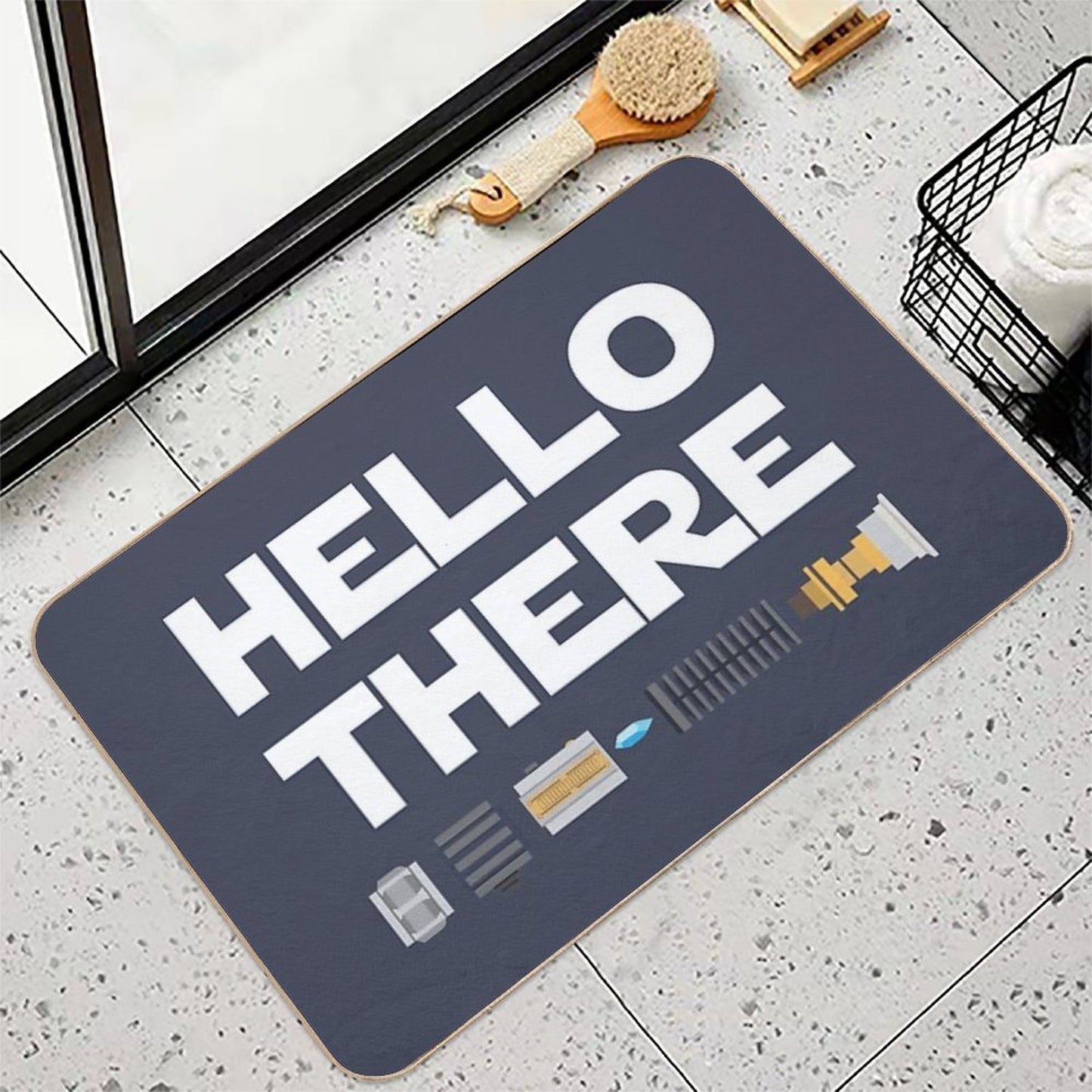Hello There Bath Mat