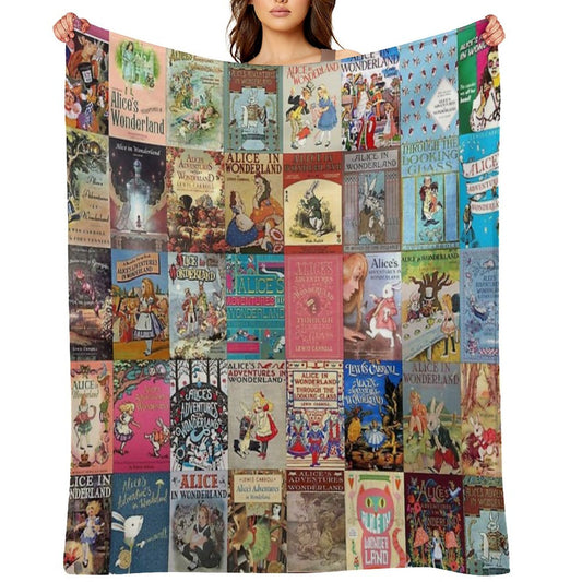 Alice in Wonderland Throw Blanket