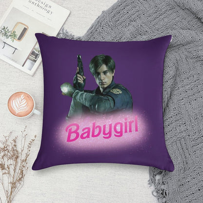 Leon Kennedy Babygirl Soft Fade-Resistant Throw Pillow
