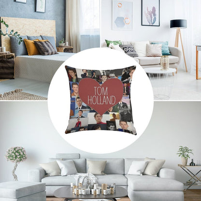 Tom Holland Blanketstickers Linen Throw Pillow Cover