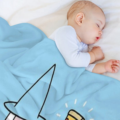 Pizza Wizzard Throw Blanket