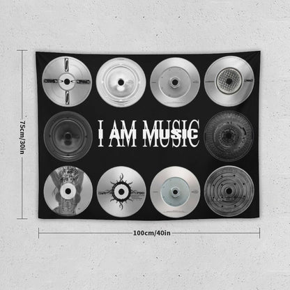 I AM MUSIC Vinyl Tapestry