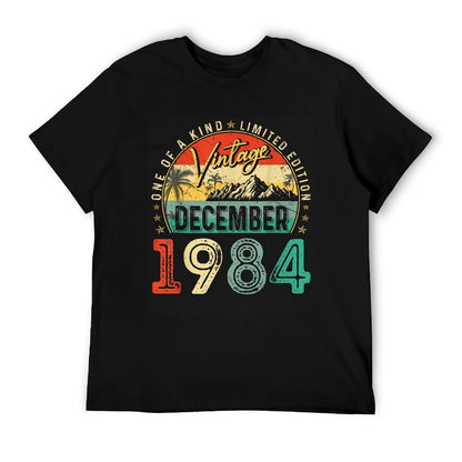 Vintage 40th Birthday Gift Vintage December 1984 Men Women  Odor-resistant T-Shirt