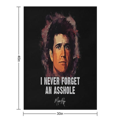 Mel Gibson As Martin Riggs Throw Blanket