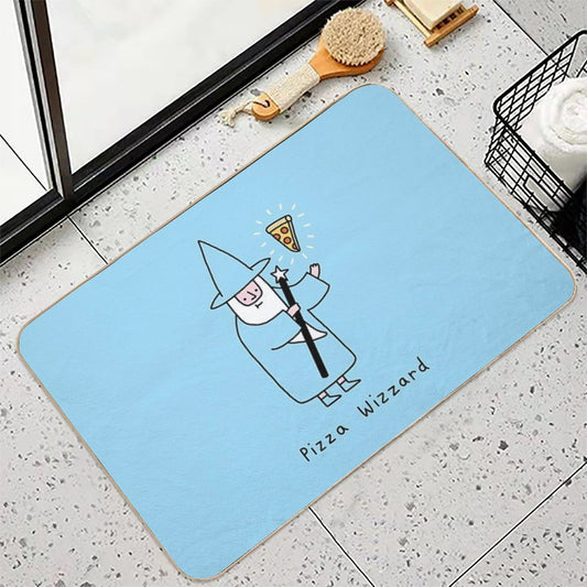 Pizza Wizzard  Rapid-Drying Bath Mat