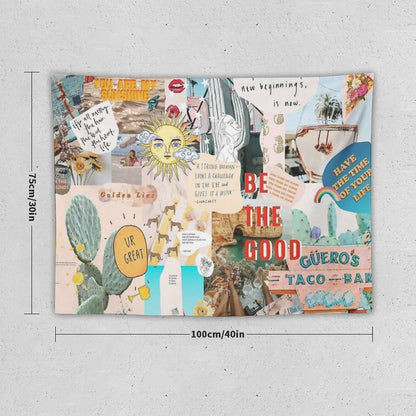 SUMMER COLLAGE TAPESTRY - PHONE CASE Tapestry