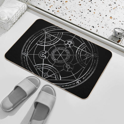Human Transmutation Circle - Chalk Bath Mat