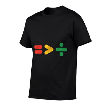 Juneteenth Equality Is Greater Than Division Afro  Stretchy T-Shirt