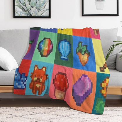 Stardew Valley PixelArt Throw Blanket