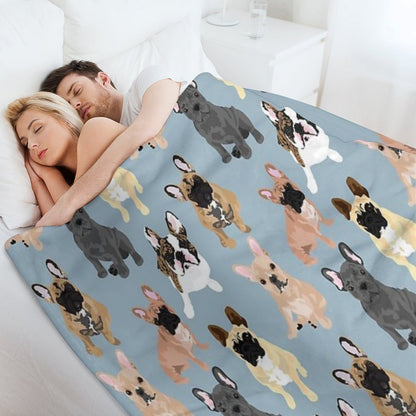 Frenchie Throw Blanket