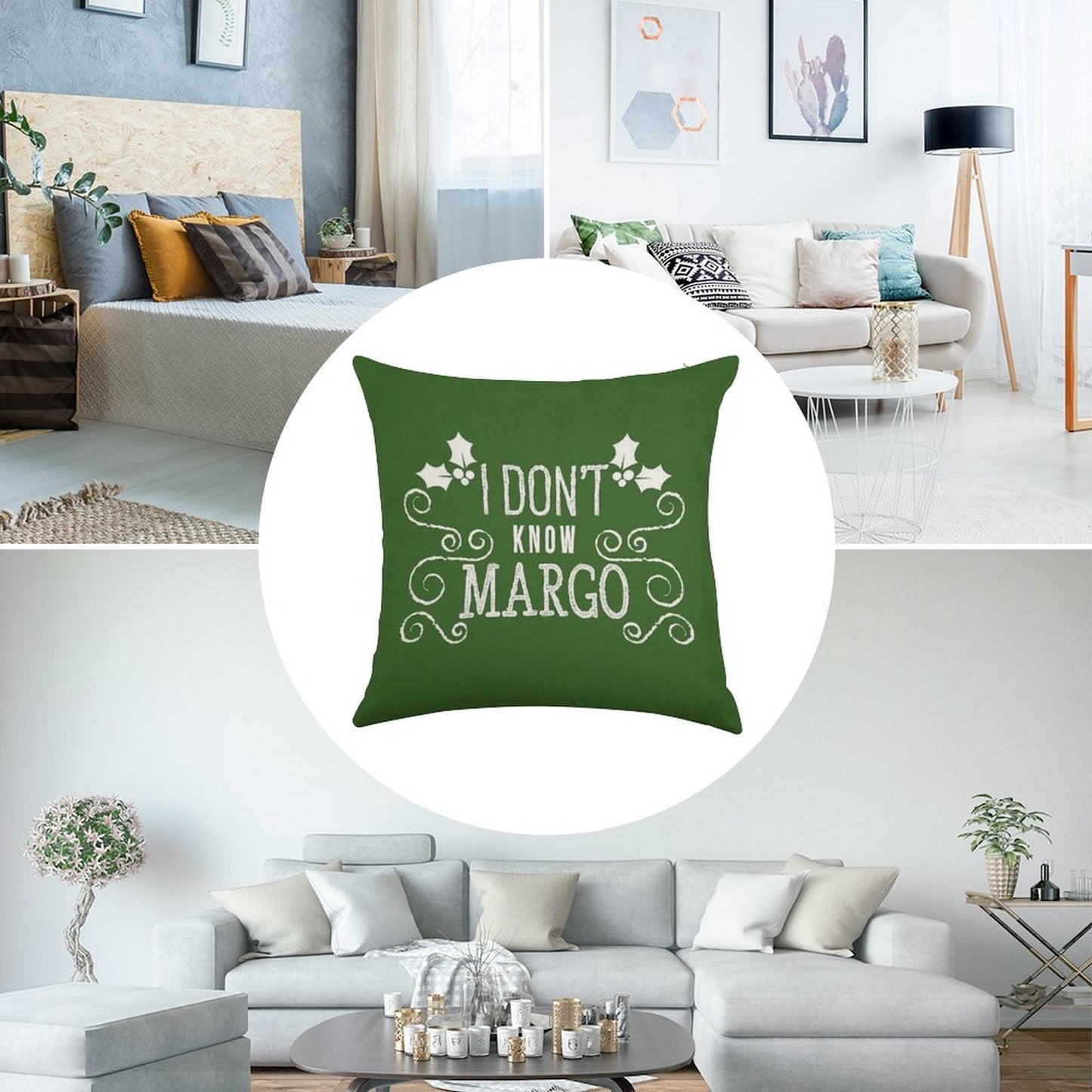 Christmas Vacation Todd And Margo Quote by Kelly Design Company Linen Throw Pillow Cover