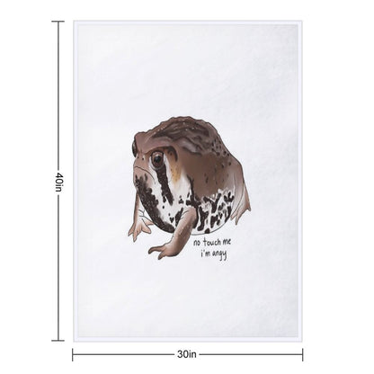 Sand Rain Frog Throw Blanket