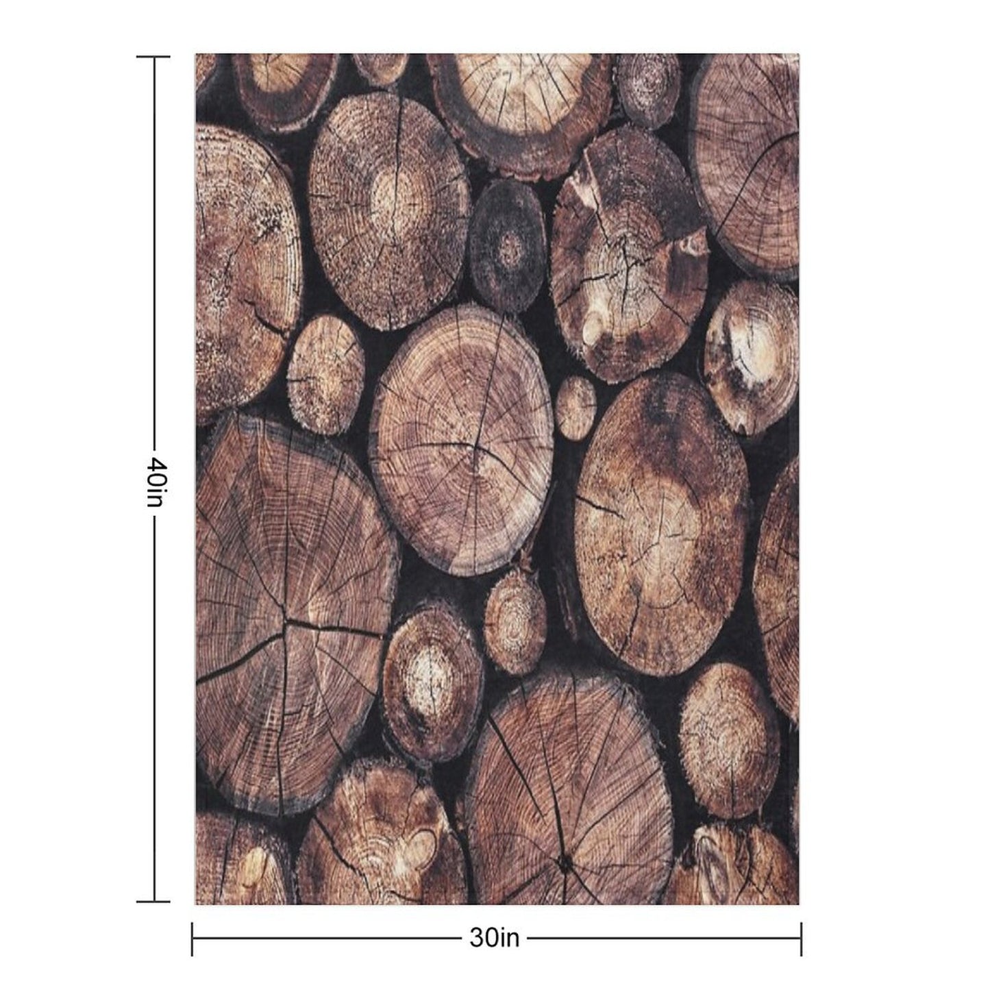 The Wood Holds Many Spirits  Vintage Moody Spiritual Forest Texture Lodge Logs With Cascadia Cabin Tree Souls Throw Blanket