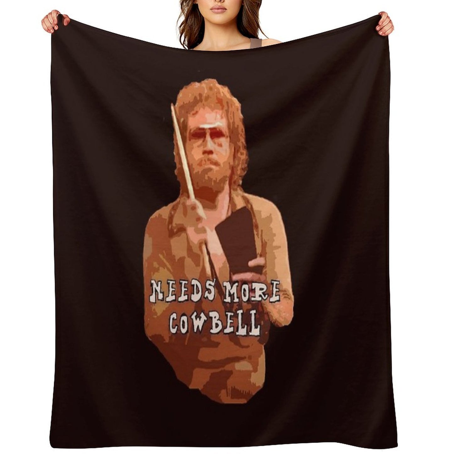 NEEDS MORE COWBELL, PART DEUX Throw Blanket