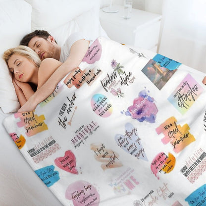 Lover Collage Throw Blanket