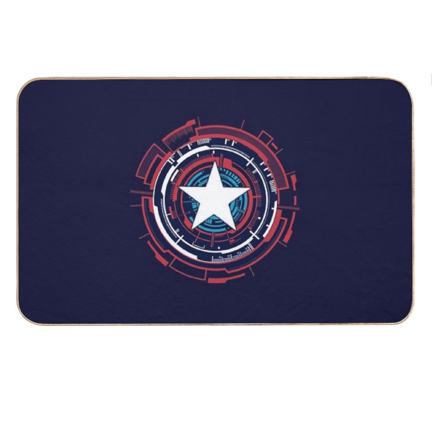 America Hero Futuristic Logo Bath Mat