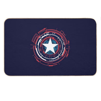 America Hero Futuristic Logo Bath Mat