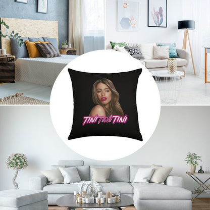 Tini Tini Tini Linen Throw Pillow Cover