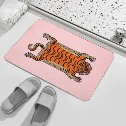 TIBETAN TIGER RUG-pink Bath Mat